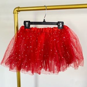 Girls Red Tutu with light up Stars New